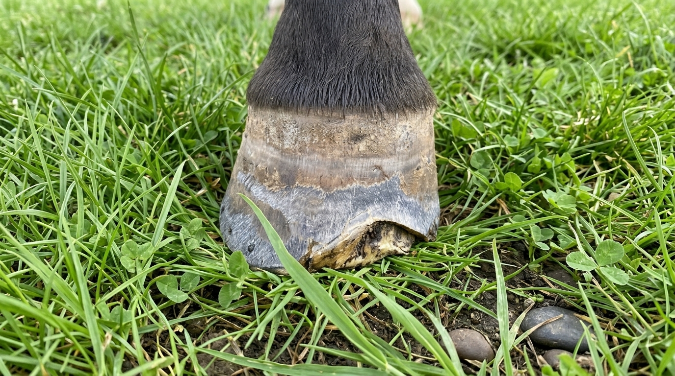 white line disease images of horses