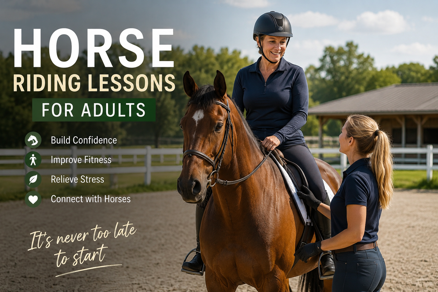Horse Riding Lessons for Adults