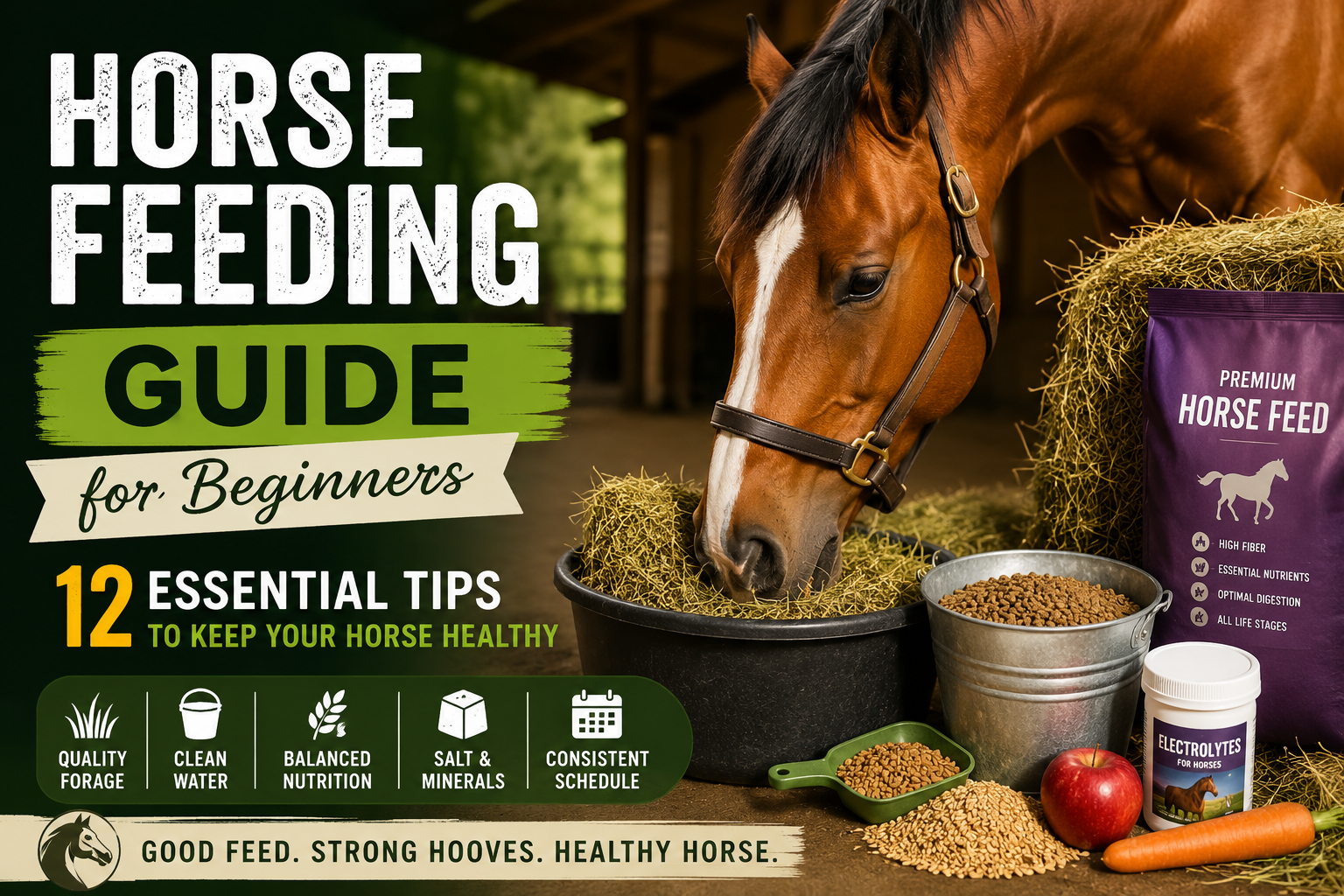 Horse feeding guide for beginners