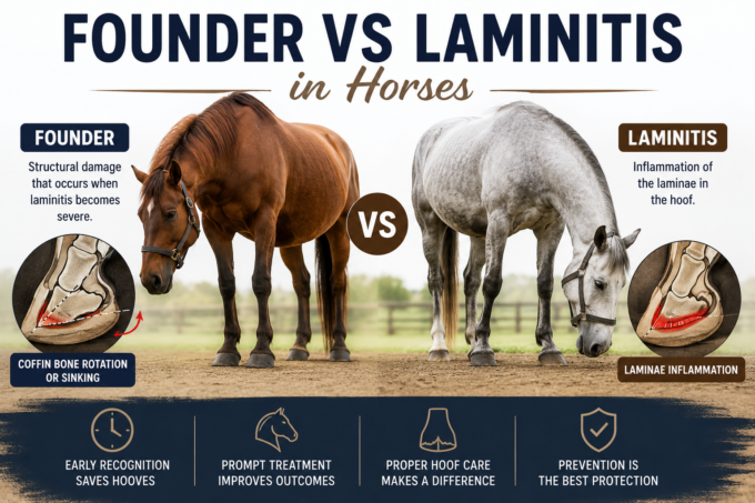 Laminitis vs Founder in Horses