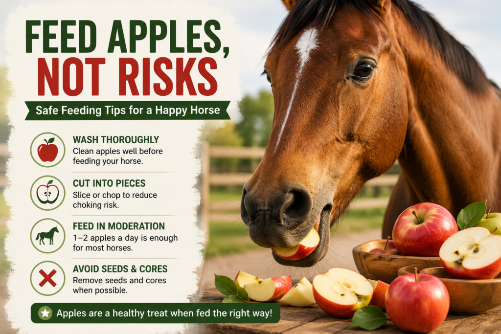 How many apples can a horse eat a day