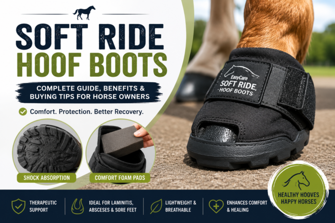 Soft Ride hoof boots for horses