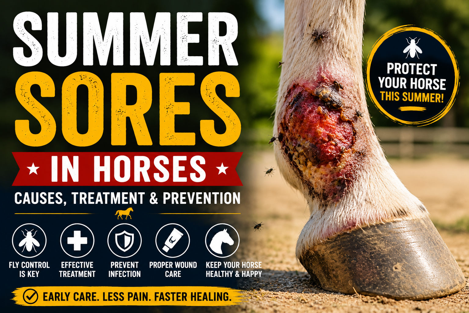 Summer sores in horses