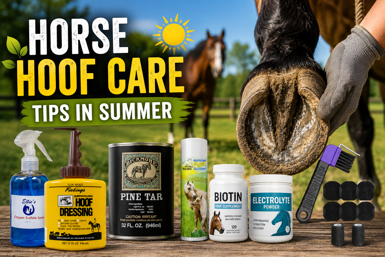 best horse hoof care tips in summer